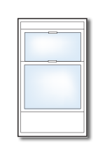 double hung window